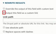 Field as a link
