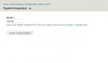 Typekit Integration Configuration