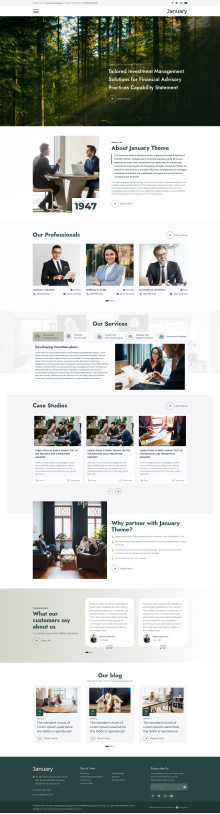January Bootstrap 5 theme