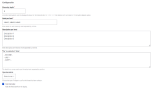 HTS config form