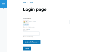Alternate Login page