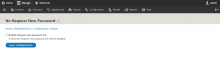 No Request New Password Settings