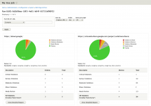 Screenshot showing the individual run overview page