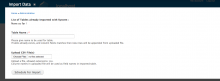 v7.x-2.x - Screen For Defining Table Name For Import.