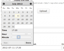Date and time picker