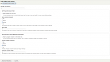 The views options dialogue box provided by this module.