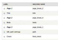 Page Break Field