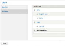 Menu Tree Translation Filter Interaction Design