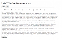 LaTeX Toolbar Image