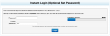 Example optional password