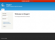 Site Status Message screenshot
