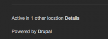 Display number of active sessions