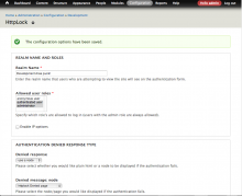 Config form