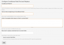 Feeds Tamper Conditional Field Find and Replace