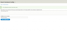 Admin configuration