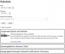 PBS TV Schedule day page