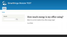 SmartThings device status displayed in a Drupal field.