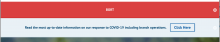 Dismissible Message Bar in action
