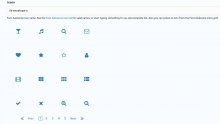 Font Awesome Icon Field Grid