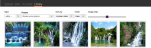 Screenshot of the slider