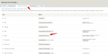Form widget settings on entity manage form display page.