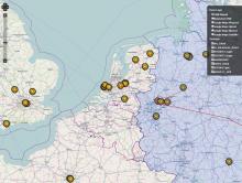 A map displayed with KML and GPX.