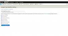 Configuration form