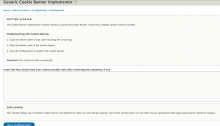 Cookie Banner Implementor UI