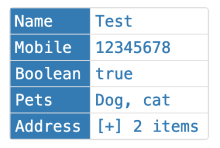 JSON2HTML output