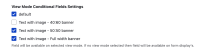 View Mode Conditional Fields