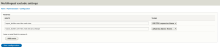 Mulitlingual exclude settings