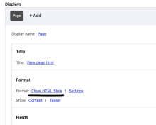 View Clean HTML