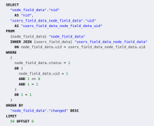 Views SQL Query Formatter example