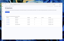 RL Experiments Reporting UI