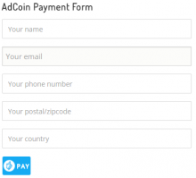 The payment form.