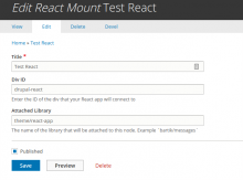 Image of created mount node