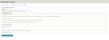 Configuration setting