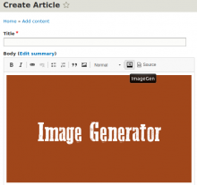 CKeditor image generator