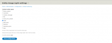 Admin interface to enable "Usage" tab per entity type