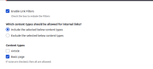 Settings overview