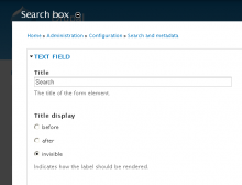 Search box