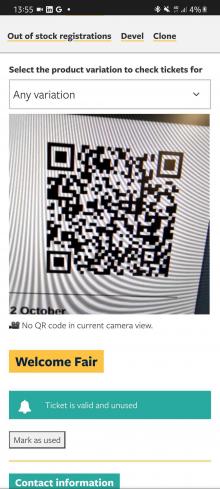 Example of use in a mobile environment.