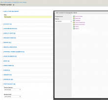 Admin configuration and front-end panel add form