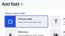 Ultimate Table Field Type