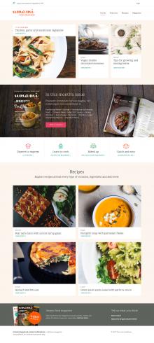 Frontpage design for Umami theme