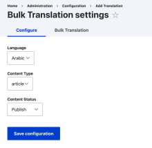 Add Translation Settings