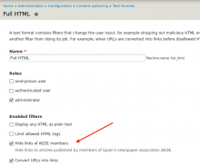 AEDE Blocker screen capture
