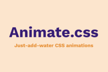 Just-add-water CSS animations, is a library of ready-to-use, cross-browser animations