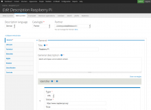 Add/edit form.