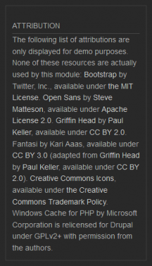 screen shot of attribution block